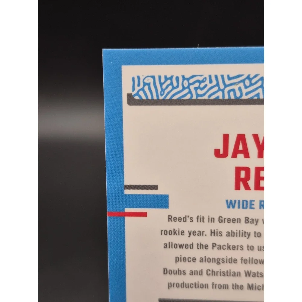 Jayden Reed 2023 Donruss Optic Blue Star Emoji SSP Rated Rookie Packers #239